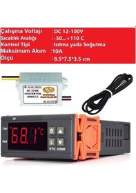 Resim Stc-1000 Dc12-100v 10a Güneş Paneli Termostatı 