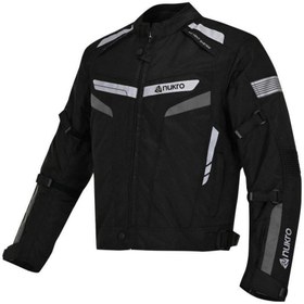 Resim Nukrotech NUKROWEAR STEALTH PRO GRİ 4 MEVSİM ERKEK MOTOSİKLET CEKETİ 