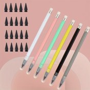 Resim 1 Kalem + 20 Yedek Uç, 21 Adet Sonsuz Bileme Gerektirmeyen Kurşun. Macaron Pastel Renkler, Okuma ve Sınav Kullanımı için Anti-Kırılma Uzun Ömürlü Mürekkep Kartuşu/Designer Çizim Aracı, Yüksek Kalite Tutuş+Kaymaz Doku Geleneksel Yazım Deneyimini Yeniler 