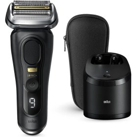 Resim Braun Series 9 Pro+ 9551CC Siyah 5'i 1 Arada Otomatik Alkol Temizleyici Tıraş Makinesi Kutusuyla, Kahverengi 