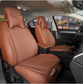 Resim Genel Markalar Renault Clio 2 Sedan Lüks Deri Oto Koltuk Kılıfı Ön/arka Set Uyumlu 