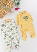 Resim Babymod Dino Figürlü Uzun Kollu 2'li Erkek Bebek Tulum Takım 
