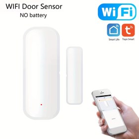 Resim eMastiff Tuya WiFi Kapı Pencere Sensörü - Kablosuz, Pil ile Çalışan Akıllı Ev Kapısı Açık/Kapalı Dedektörü, Alexa ve Google Home ile Çalışır, Akıllı Hayat Kontrolü için İdeal, Pil Dahil Değil, Ev Güvenlik Sistemleri|Modern Sensör Teknolojisi|Kablosuz Bağlantı, Wi-Fi Aksesuarı 