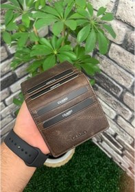 Resim Guard Antik Kahve Patlı Tasarım Deri Kartlık Siayh 