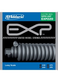Resim D'addario Exp220 Coated Nickel Wound Bass. Super Light. 40-95. Lo 
