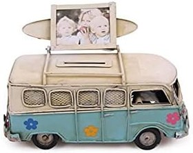 Resim Knm-1004E-1678SS Dekoratif Metal Minibüs Çerçeveli ve Kumbaralı Hediyelik 