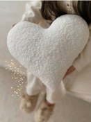 Resim Teddy Kalp Yastık Naturel Beyaz 