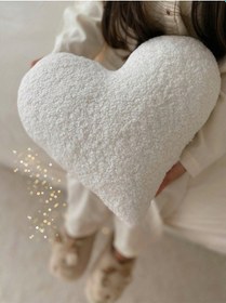 Resim Teddy Kalp Yastık Naturel Beyaz 
