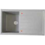 Resim Gradde Vinox Gri Tek Göz Granit Eviye 50X86 VX004 
