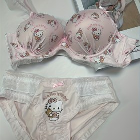 Resim Sanrio Karikatür Sevimli İç Çamaşırı Rahat Sütyen Seti 