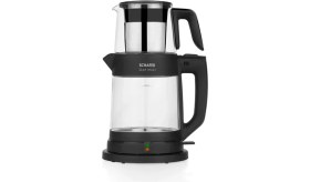 Resim Şık ve Kullanışlı Elektrikli Cam Çay Makinesi, Siyah ve Kahverengi Renk Seçenekleriyle 