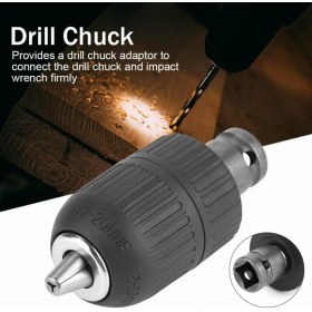 Resim Tekno Trust 1/2 Matkap Için Chuck Mandrenli Adaptör Somun Sökme Sıkma Makinesi Için Mandrene Dönüştürme Paratı 