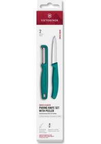 Resim Victorinox 6.7114.21c1 Swiss Classic 2li Bıçak Ve Soyacak Set, Yeşil 