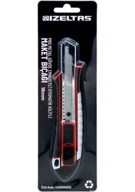 Resim İzeltaş Pro Metal Gövde Emniyetli Oto.kilitli Maket Bıçağı 18 Mm 