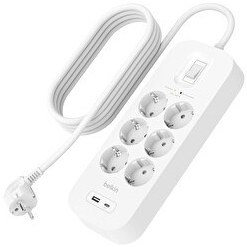 Resim Belkin SRB002VF2M USB-C-USB-A 6X 2 Metre Akım Korumalı Priz 
