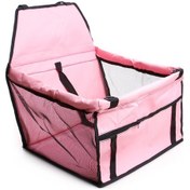 Resim Arabada Çift Katmanlı Örgü Kalınlaşma Su Geçirmez Pet Çantası Pink 