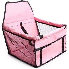 Resim Arabada Çift Katmanlı Örgü Kalınlaşma Su Geçirmez Pet Çantası Pink 