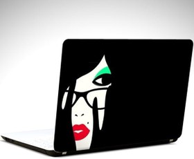 Resim Girl Face Laptop Sticker LS0369 12 İnch (29X24CM) 