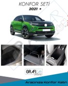 Resim GRAFİCAR Opel Mokka Konfor Seti-Saklama Alanları Kumaş Kaplama-Eşya Seslerini Kesici,İzolasyon Amaçlı 2021+ 