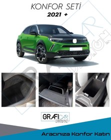 Resim GRAFİCAR Opel Mokka Konfor Seti-Saklama Alanları Kumaş Kaplama-Eşya Seslerini Kesici,İzolasyon Amaçlı 2021+ 