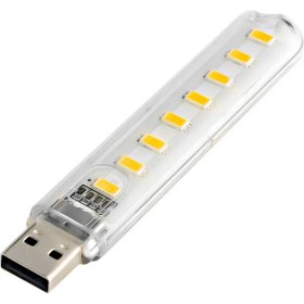 Resim Forzacase Taşınabi̇li̇r 8 Ledli̇ Flash USB LED Işık Kitap Okuma Gece Lambası - FC805 
