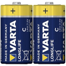 Resim Varta 4114 Longlife Alkalin Orta Boy C Pil 2 x 10'lu 