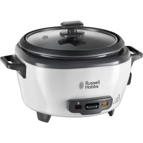 Resim Hepta Collection Russell Hobbs Orta Boy Pirinç Pişirici, Paslanmaz Çelik/beyaz, Yapışmaz Kaplama, Bulaşık Makinesinde 
