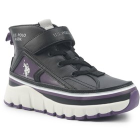 Resim U.S. Polo Assn. KELTES JR 5PR Siyah Kız Çocuk High Sneaker 