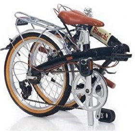 Resim Bianchi New Vintage 20 Jant Katlanır Bisiklet (Siyah Glossy) 