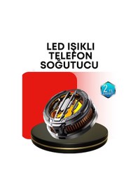 Resim Diğer Rgb Işıklı Sessiz Fanlı Telefon Soğutucu 