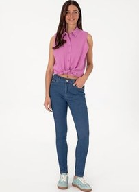 Resim U.S. Polo Assn. Kadın Koyu Haki Pantolon (Kanvas-Chino) 50309123-VR111 