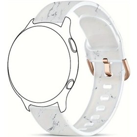 Resim Sunshine022 Garmin Venu Vivoactive 5 Amazfit Gts Huawei Gt3 Pro Samsung 7 20mm Beyaz Silikon Bileklik 