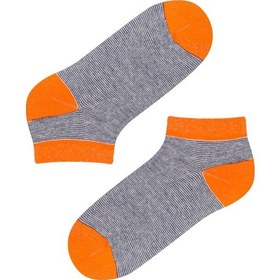 Resim Penti Erkek Çocuk Neon Striped 2li Patik Çorap Mor 