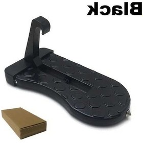 Resim Trendooze Kapı Pedali Arama Yardımcı Basamak Sıyah 1 Adet Alüminyum Alaşım Çatı Rv Arazi Aracı Askı Kancası 