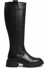 Resim Siyah Kadın Hakiki Deri Çizme 645.019807 Siyah 