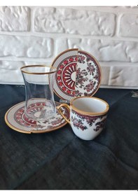 Resim Konyax 18 Parçalık Kahve Çay Seti Apollo Çok Renkli 
