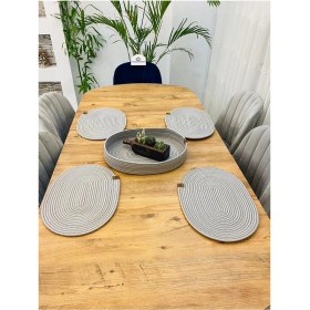 Resim Jütex Home Jüt Hasır Amerikan Servis Oval Supla ve Sepet 5 Li 