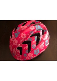 Resim Moon M-7 Çocuk Kask Çiçekli - Pembe Mavi - S 