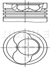 Resim Mahle 0306500 Piston Segman (STD) 038107065ga001 Wa444728 