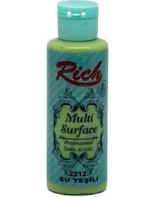 Resim Rich Akrilik Boya Multi Surface 120 Cc Su Yeşili 120-2212 