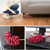 Resim Teleskopik Mikrofiber Pratik Uzayabilen Toz Alma Fırçası Aparatı 