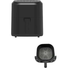 Resim İlk El Grup 4l Airfryer Hazneli Hava Fritözü Yağsız Fritöz Taşınabilir Fırın Işlevi Gören Pratik 
