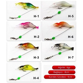 Resim MSO Olta Balıkçılık Fosforlu Silikon Karides Yapay Yem 