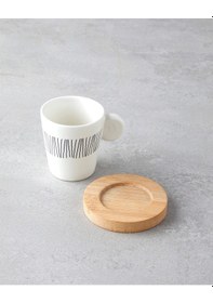 Resim English Home Bona Stoneware 6 Parça 3 Kişilik Kahve Fincan Takımı 70 Ml Siyah-beyaz-bej Siyah-beyaz-bej 