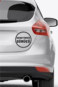 Resim Znl Home Siyah Renk Yeni Sürücü Yazılı Sticker 15x15 Cm 