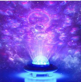 Resim Techtic Ufo 3in1 Starry Galaxy Yıldız Gece Lambası Hoparlör Siyah 