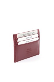 Resim Shaka Bordo SHK68 Unisex Suni Deri Süper İnce Model Kağıt Para Bölmeli Kredi Kartı Ve Kartvizitlik Kartlık Cüzdan 