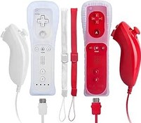 Resim Edorco Remote Controller for Wii Nintendo, Wii Remote and Nunchuck Joystick for Wii and Wii U Console(White and Red) 