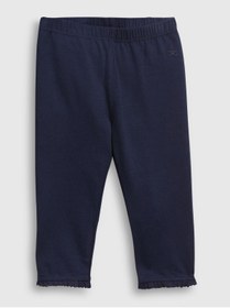 Resim GAP Kız Bebek Lacivert Organik Pamuklu Fırfır Legging Tayt 