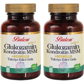 Resim Balen Glukozamin Kondroitin Msm Boswelia Tablet 60 - 1200 Mg X 2 Adet 